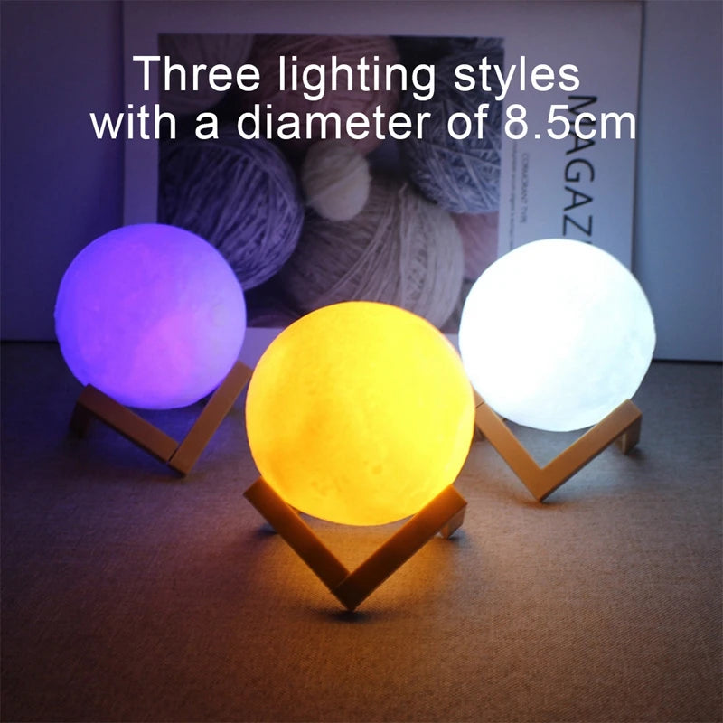 LED Moon Galaxy Night Light – Bedroom Decoration & Gift