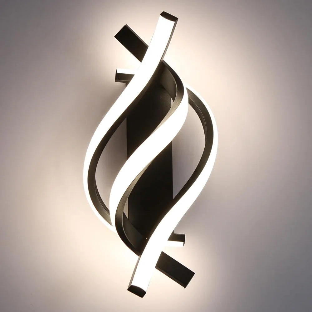 Triple Spiral LED Wall Lamp