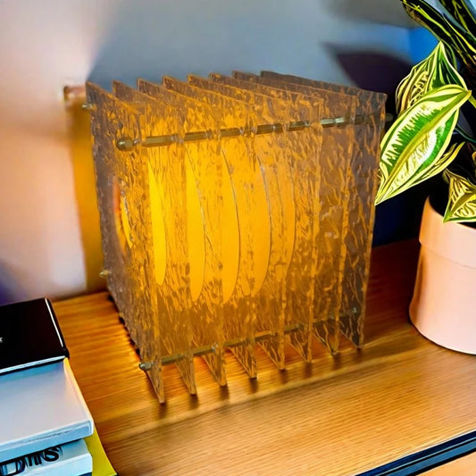 Sculptural Cube Table Lamp