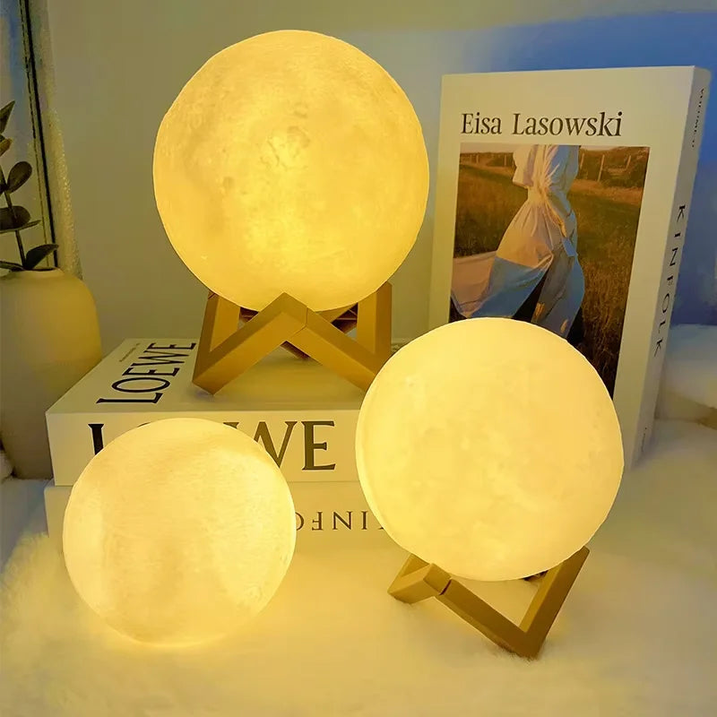 LED Moon Galaxy Night Light – Bedroom Decoration & Gift