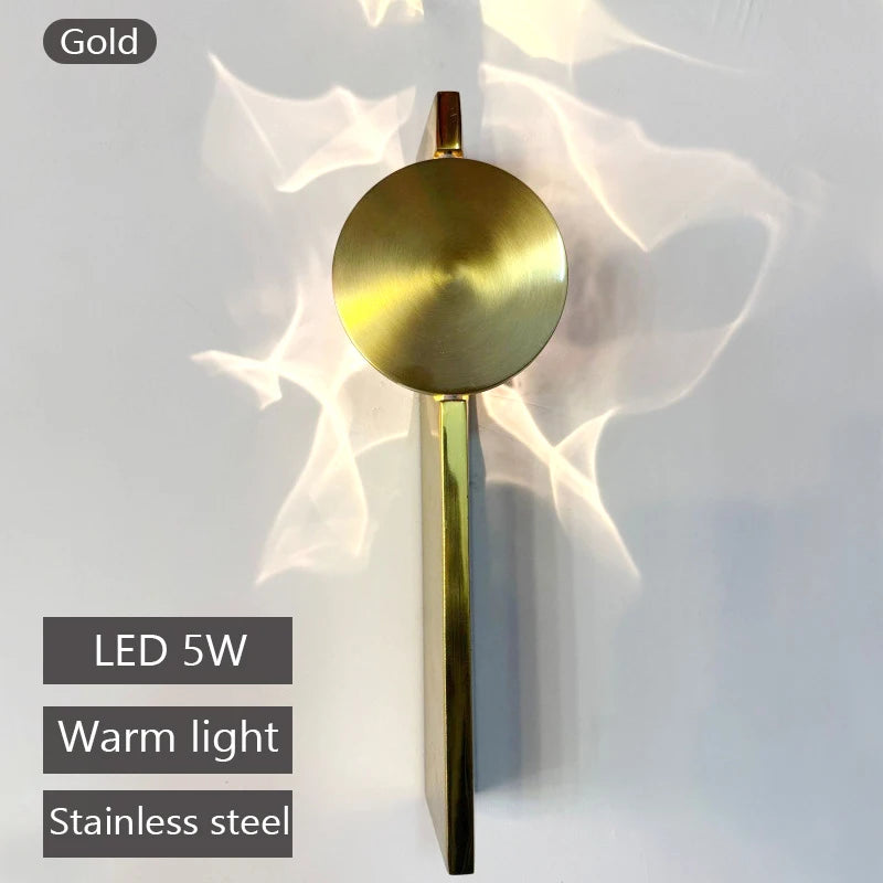 Modern Rotatable LED Wall Light – Stainless Steel
