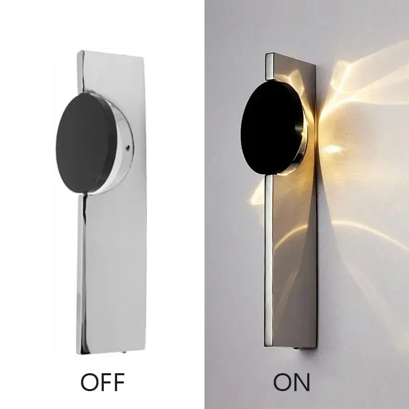 Modern Rotatable LED Wall Light – Stainless Steel