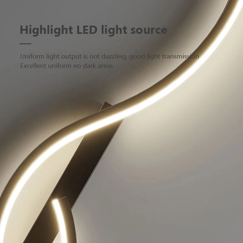 Modern Minimalist LED Wall Light – Bedroom & Living Room