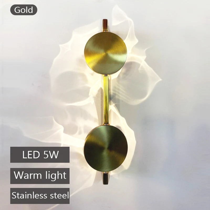 Modern Rotatable LED Wall Light – Stainless Steel