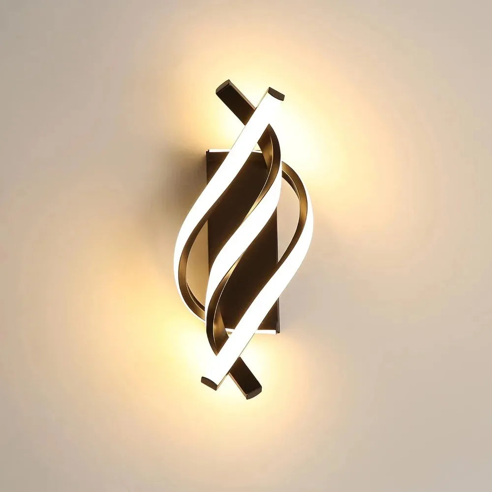 Triple Spiral LED Wall Lamp