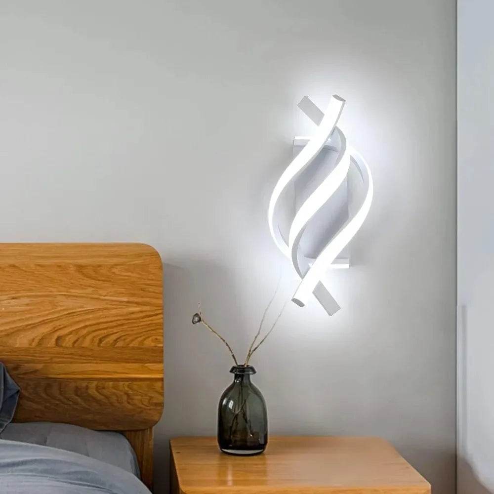 Triple Spiral LED Wall Lamp