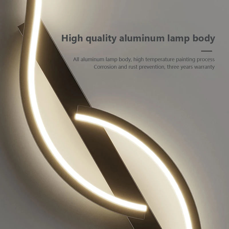 Modern Minimalist LED Wall Light – Bedroom & Living Room